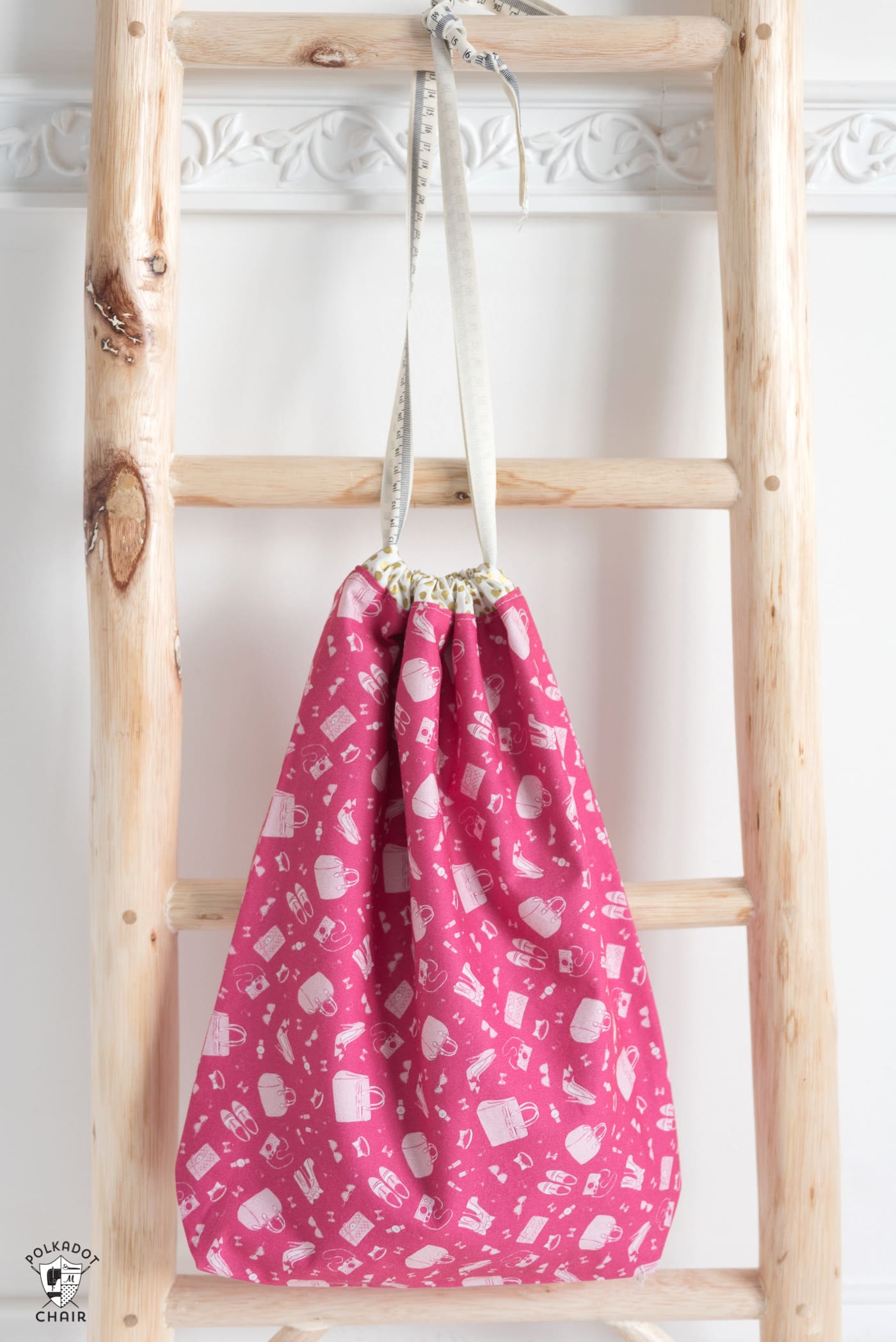 drawstringbagderbydayfabrics The Polka Dot Chair