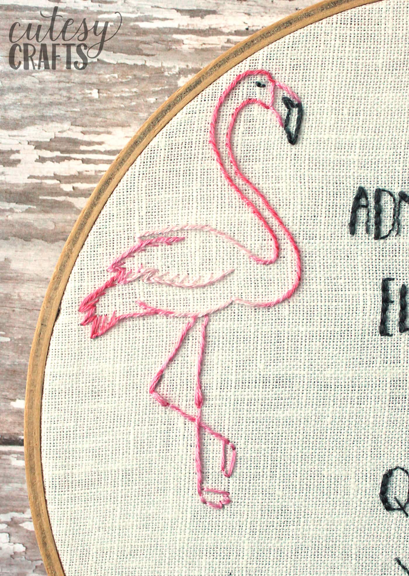 Flamingo and Peacock Free Embroidery Pattern - Quote embroidery "Admire Someone else's beauty without questioning your own" #embroiderypattern #freeembroiderypattern #flamingo #peacock #embroiderypatternquote