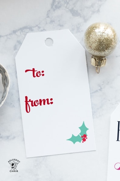 Free Printable Christmas Baking Gift Tags - The Polka Dot Chair