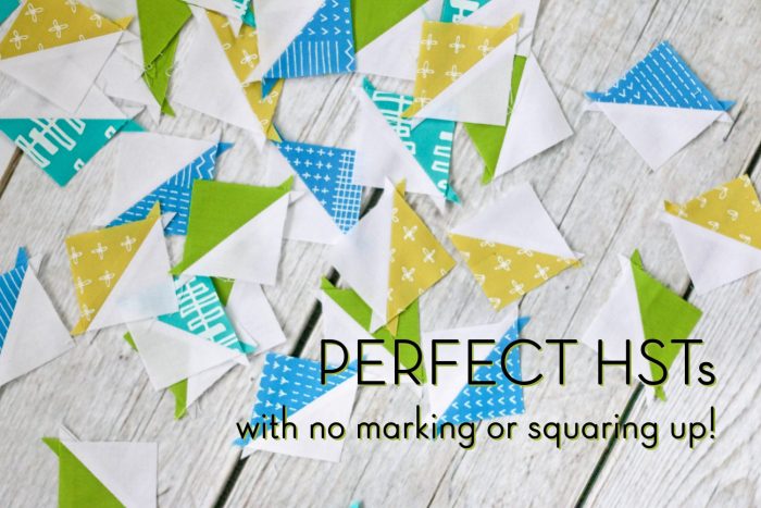 How to make perfect Half Square Triangles - uses paper templates