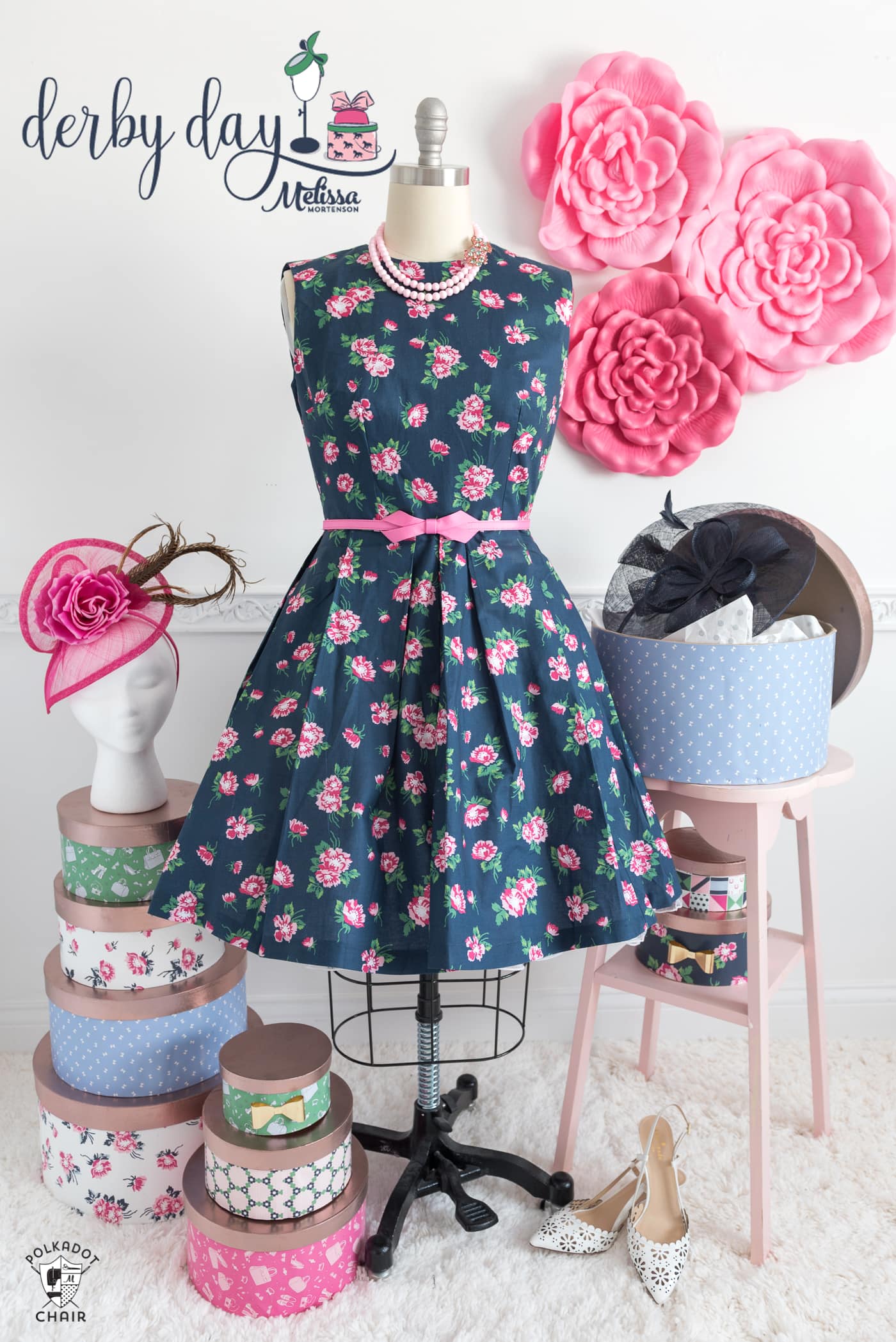 Derby Day Fabrics by Melissa Mortenson Polka Dot Chair