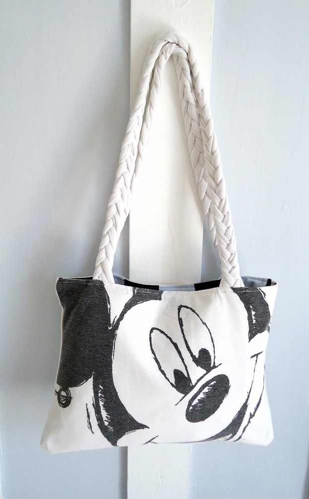 old mickey mouse t-shirt into a tote bag