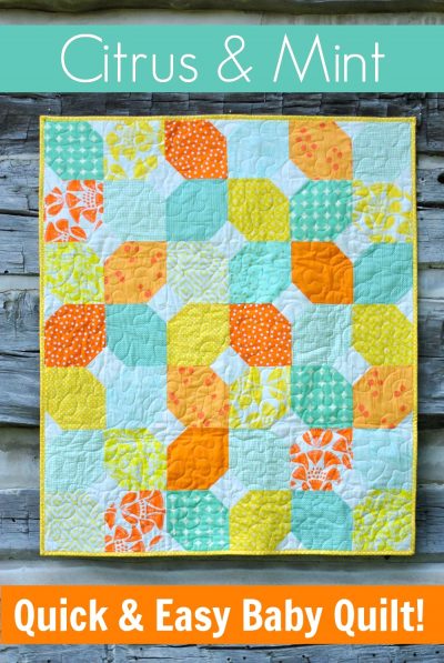 Citrus and Mint Baby Quilt Pattern