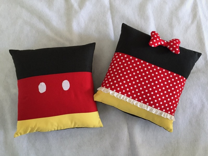 Sewing pattern for Mickey and Minnie inspired pillows