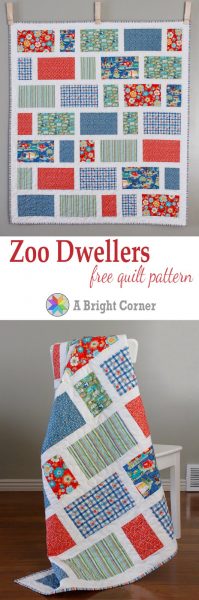 Zoo Dwellers Baby Quilt Pattern