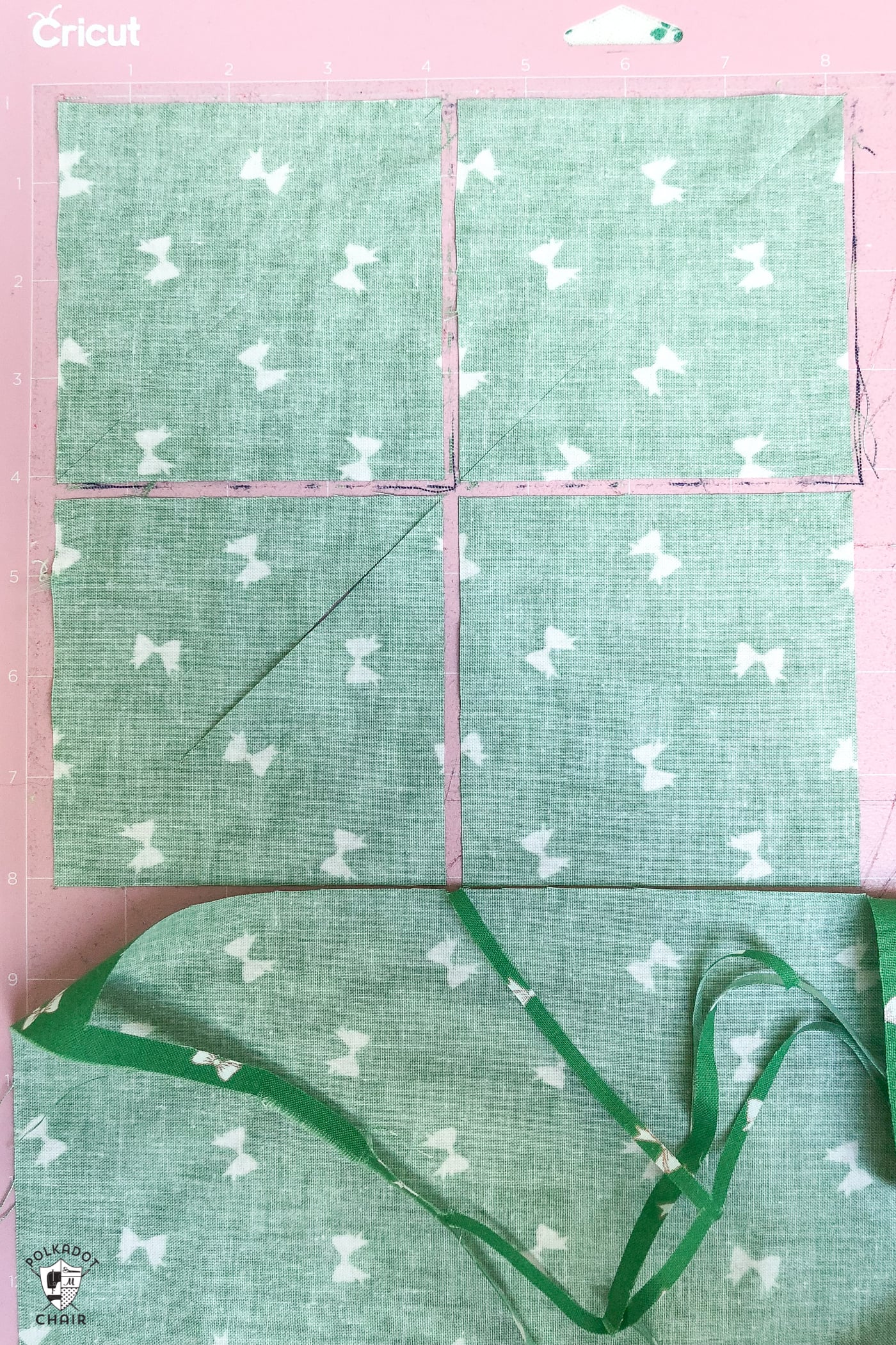 How to cut half square triangles with the cricut maker