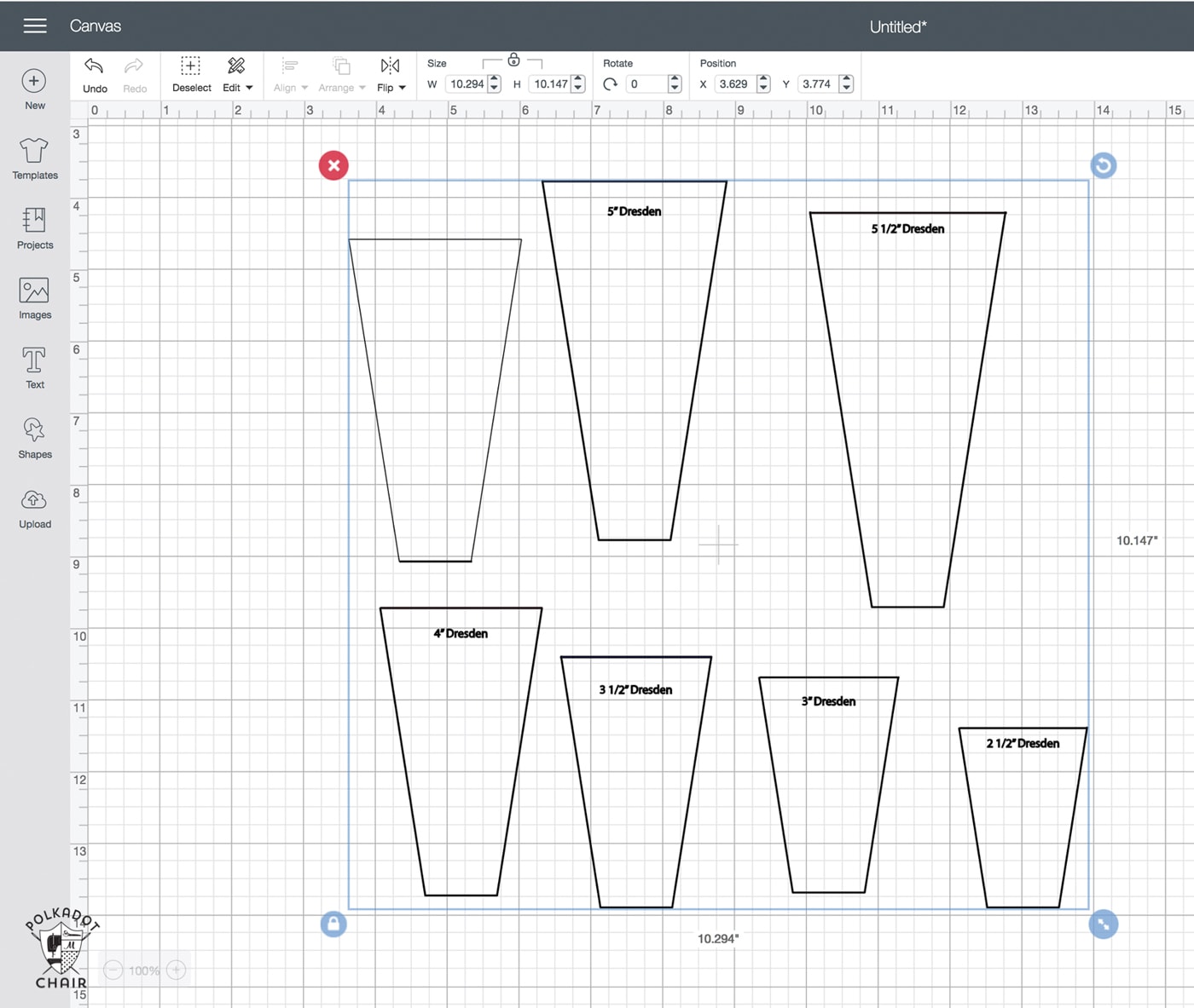 How to cut dresden blades with the cricut maker- and free svg file for the dresden blades