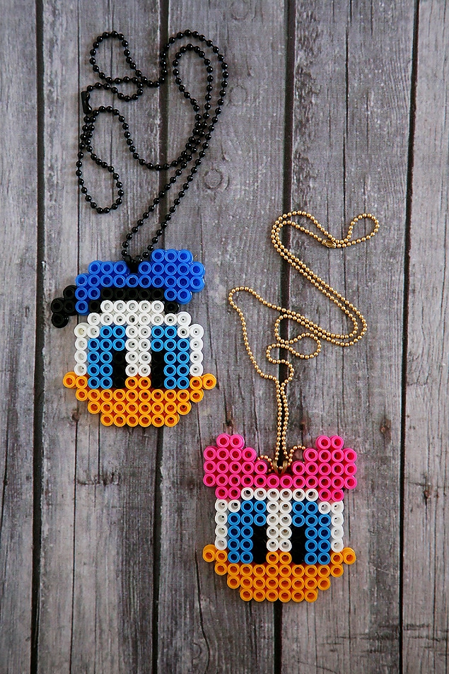 Disney Perler Bead patterns, Daisy and Donald Duck