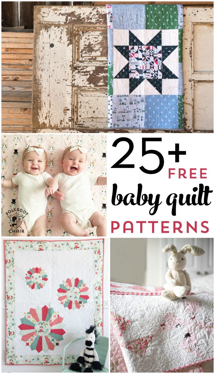 More than 25 free baby quilt patterns.