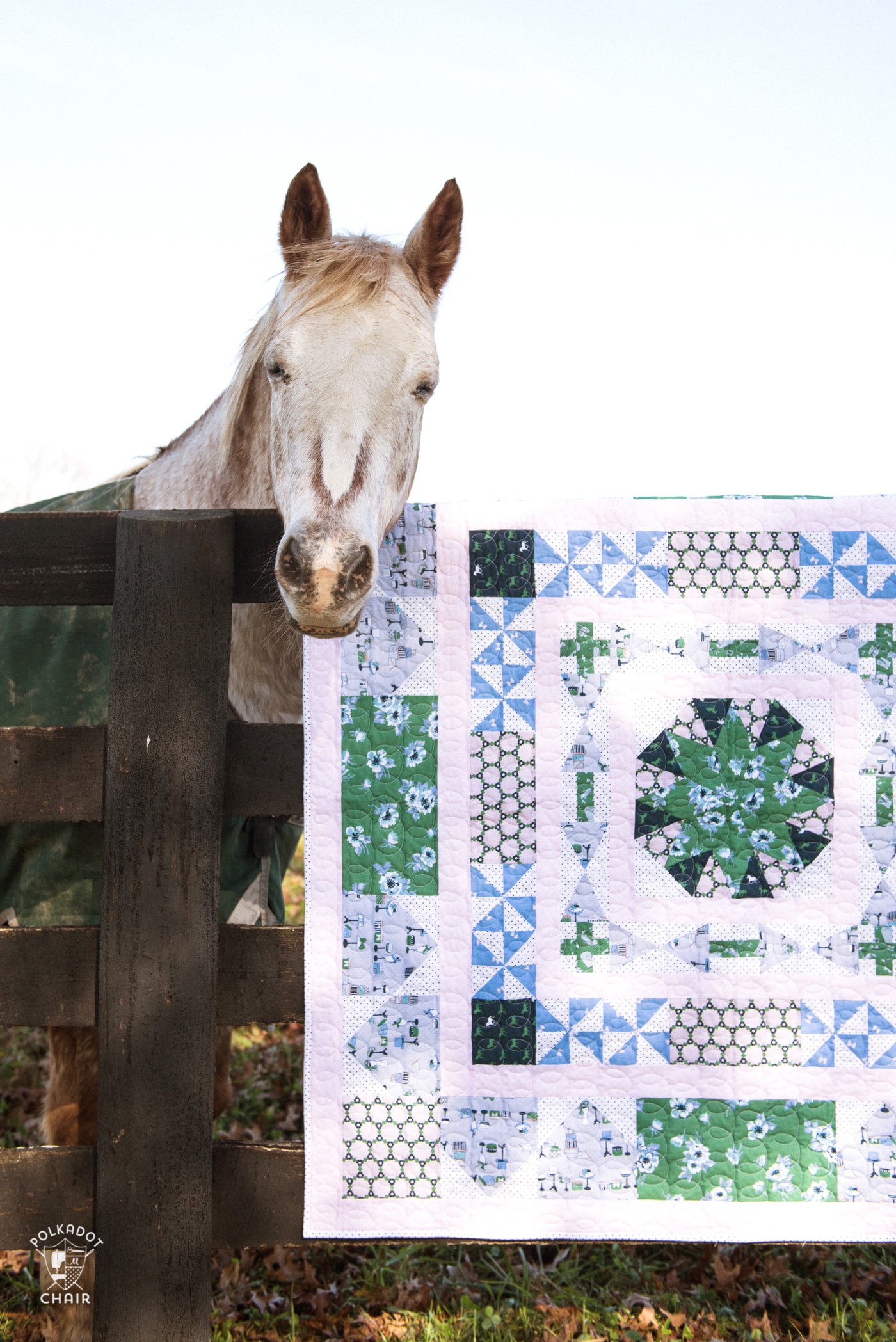 Derby Medallion Quilt Pattern by Erin Harris using Derby Day Fabrics collection