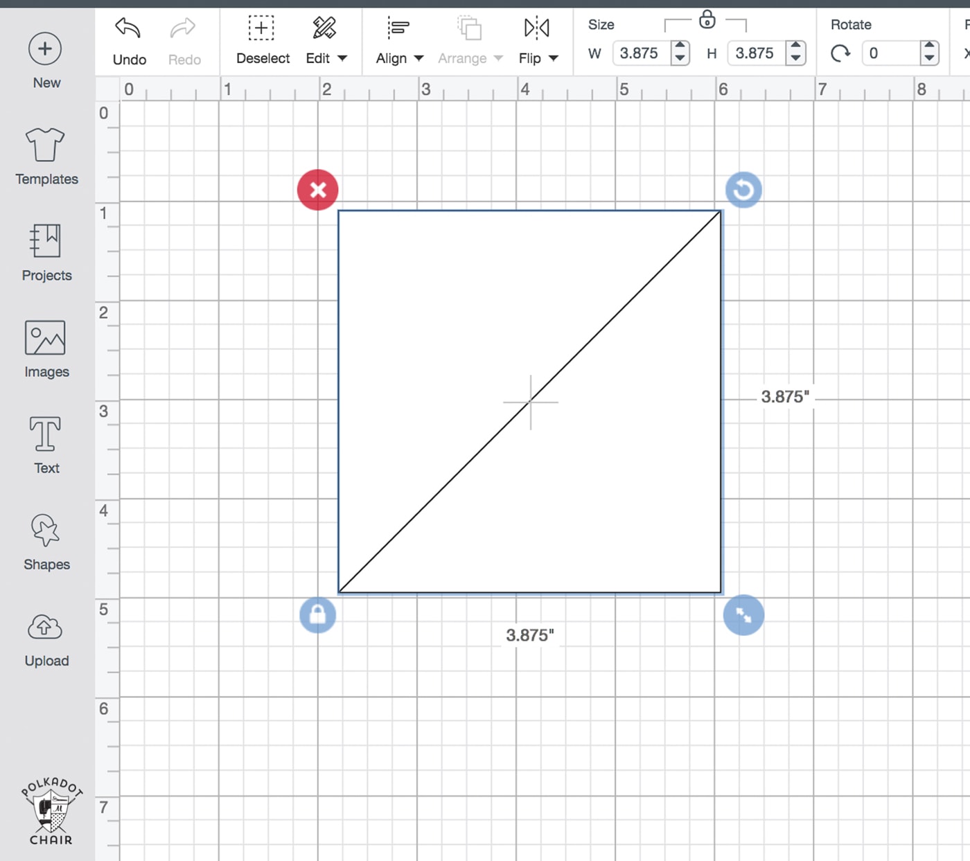 How to cut half square triangles with the cricut maker