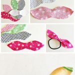 How to make hair ties with fabric - a free tutorial to make knotted hair ties. #sewingtutorial #sewingpatterns #DIY #hairties #knottedhairties #fabrichairties #freesewingpattern