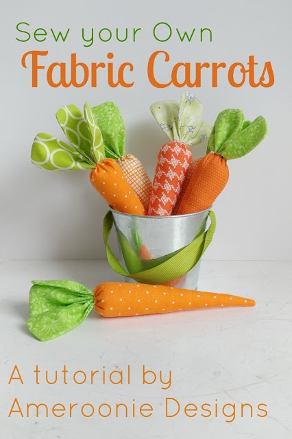 how to sew fabric carrots