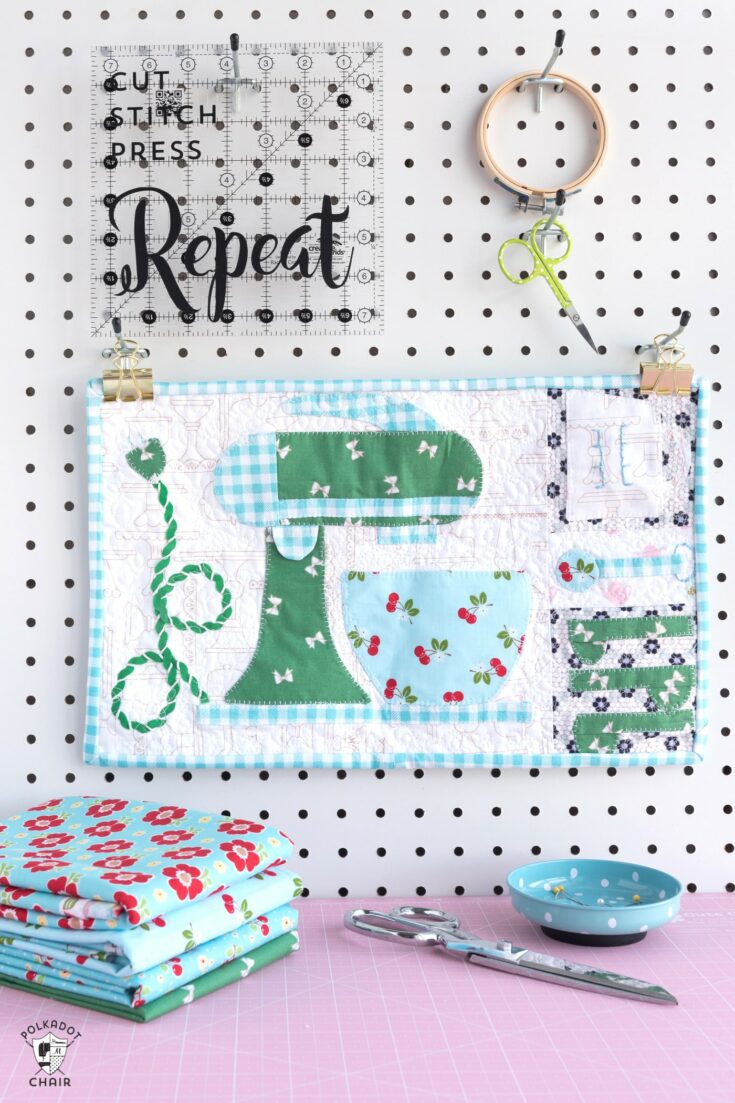 Lori Holt Let's Bake Mini Quilt - The Polka Dot Chair