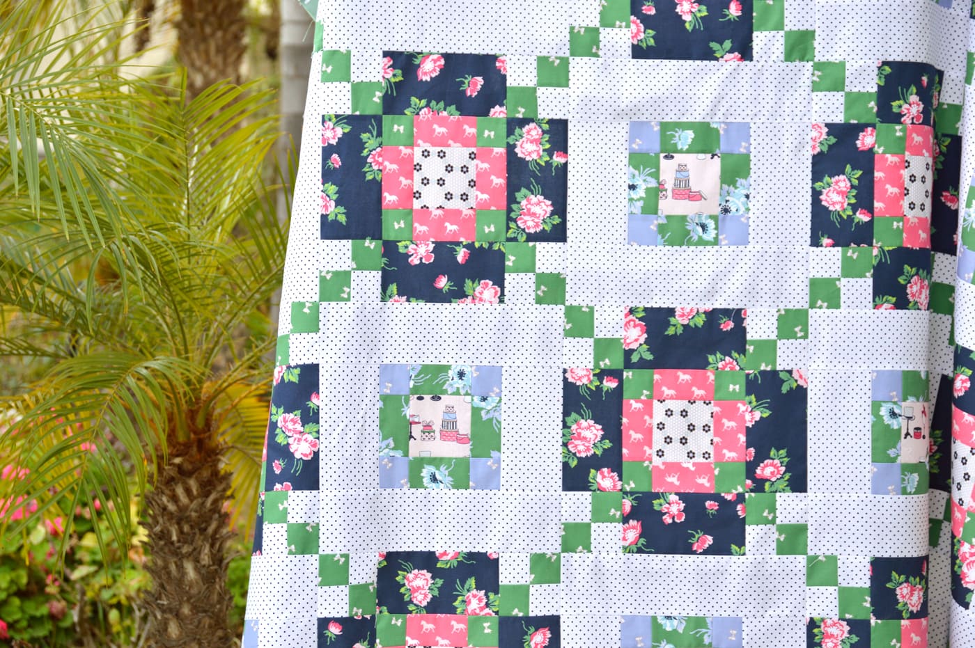 new quilt patterns, Across the Board Quilt pattern by Jedi Craft Girl, uses Derby Day Fabric by Melissa Mortenson for Riley Blake Designs #quilt #quilts #quiltpatterns #quiltpattern