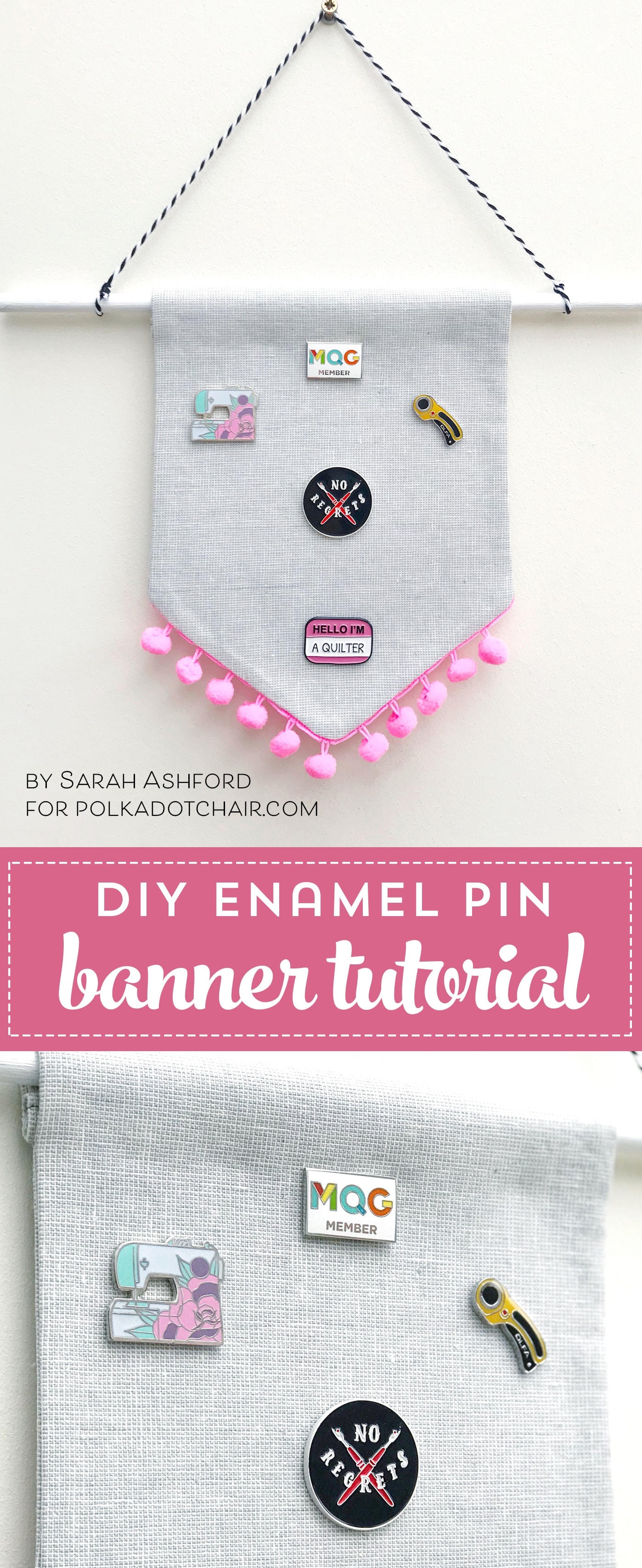 In Color Order: DIY Enamel Pin Banner