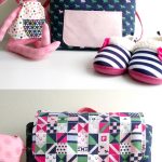 Learn how to sew a mini backpack with this cute toddler backpack pattern. Stitched up with Derby Day fabrics from Riley Blake Designs #minibackpack #toddlerbackpack #smallbackpack #backpacksewingpattern