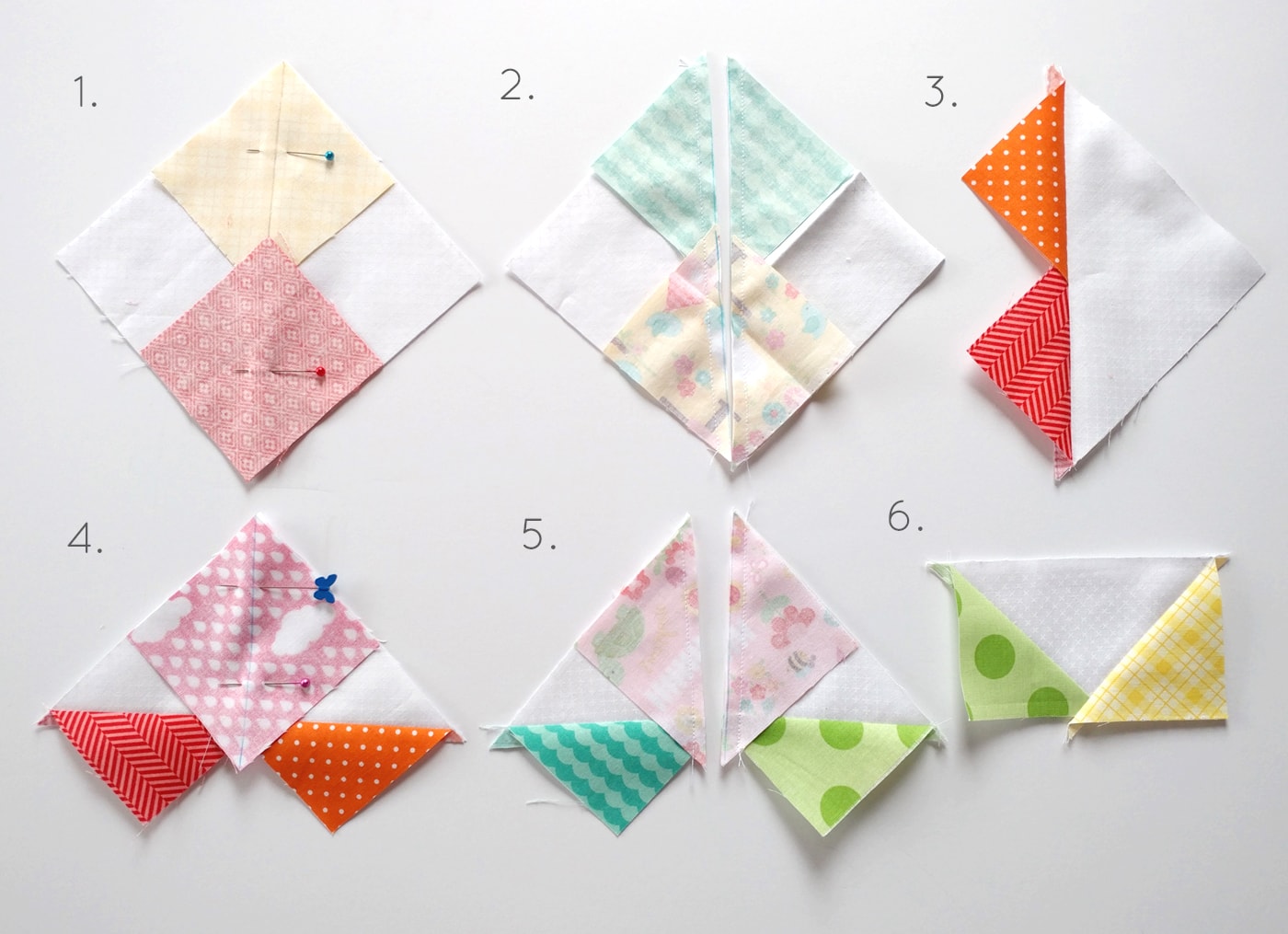 Free Springtime Showers Mini Quilt Pattern; would also be a cute DIY pillow for Spring. #miniquilt #miniquiltpattern