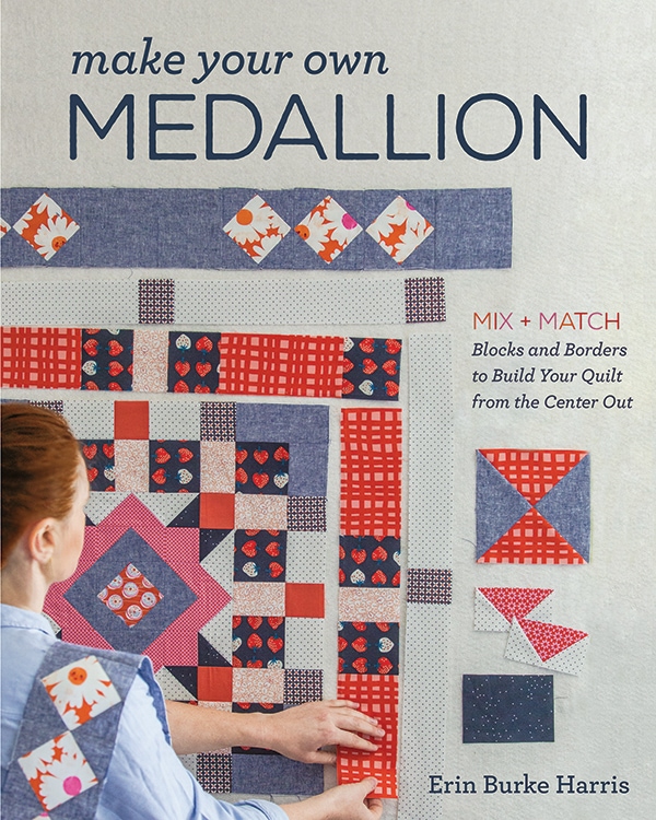 Learn how to make a medallion quilt; the Derby Days Medallion Quilt pattern, a free quilt pattern 