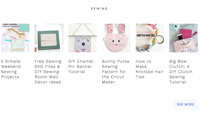 Free Sewing Tutorials & Patterns index