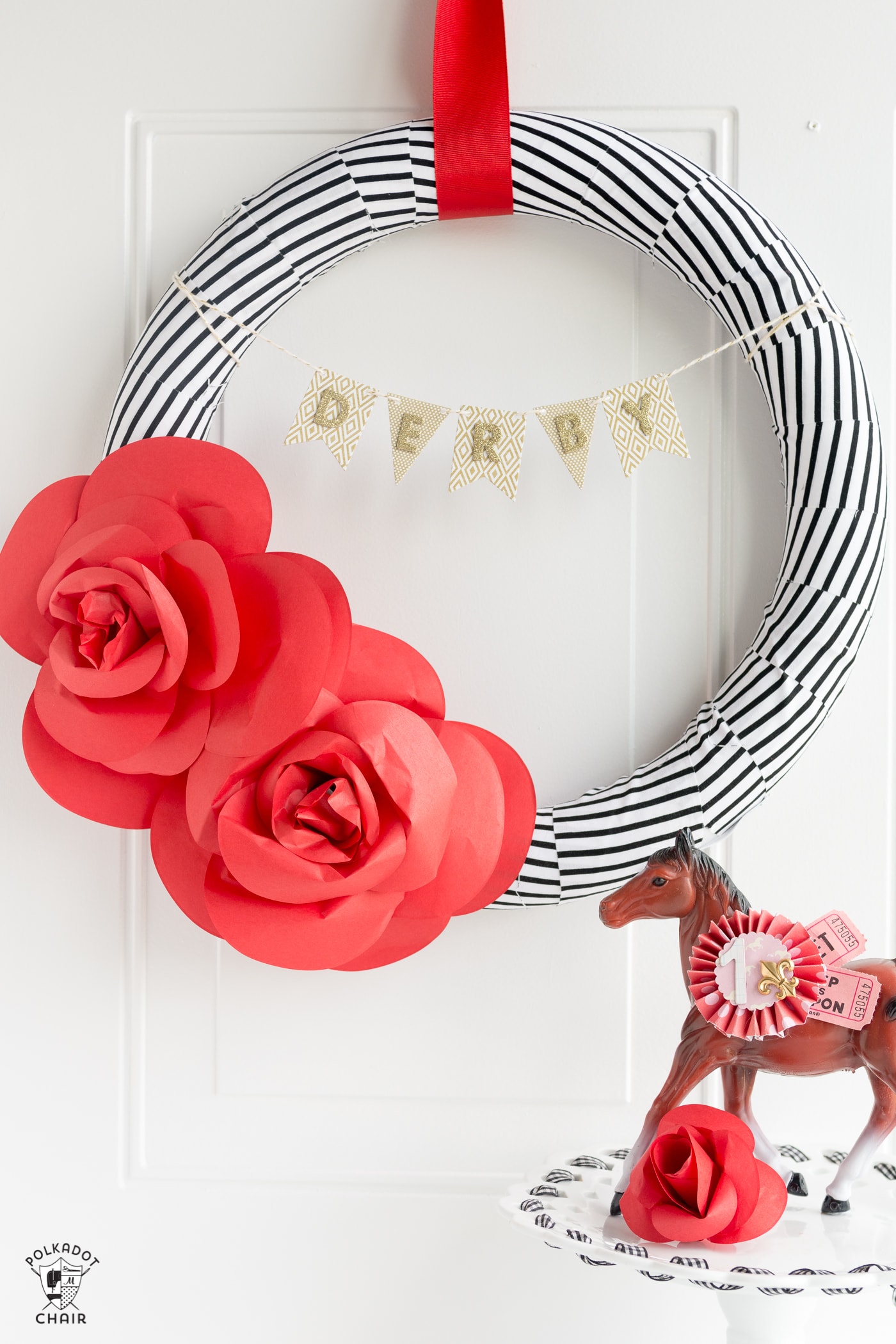 DIY Kentucky Derby Wreath