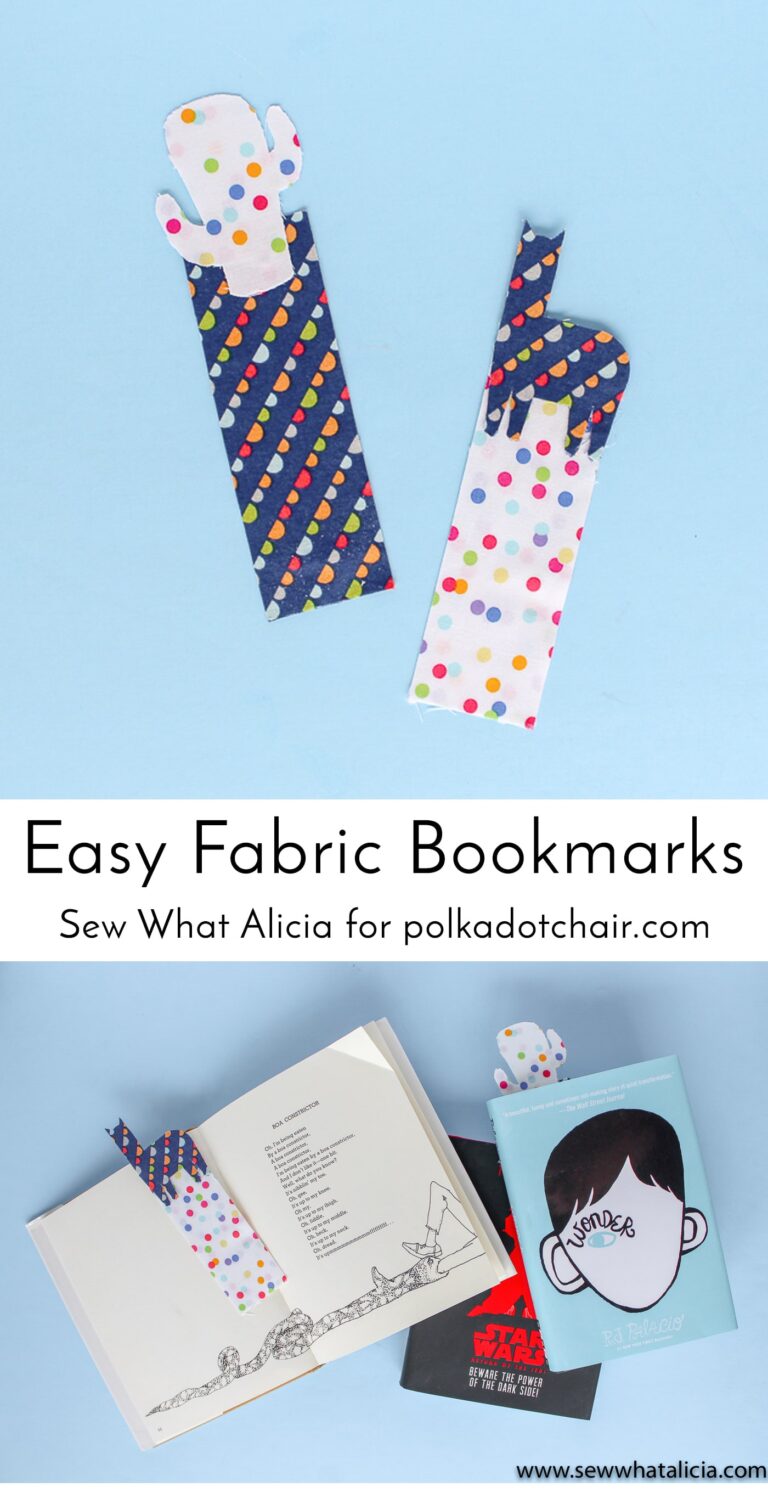 Easy Fabric Bookmark Tutorial