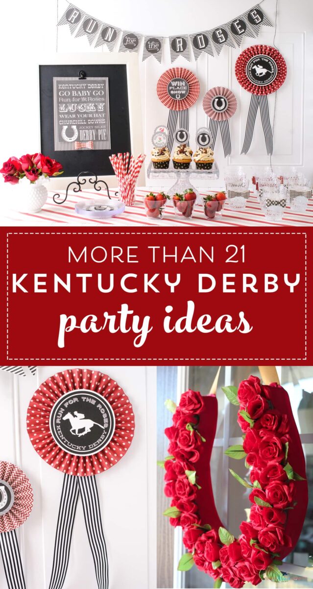 Printable Kentucky Derby Party Decorations and Ideas- printables for kentucky derby party invitations and craft ideas #kentuckyderby #derby #derbyparty