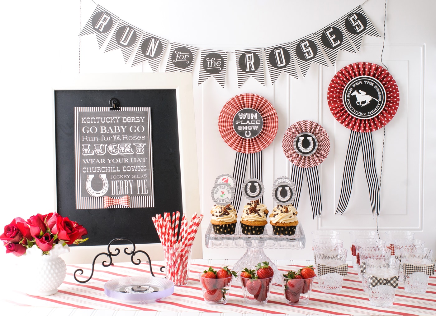 Free Printables Perfect for a Kentucky Derby Party | Polka Dot Chair