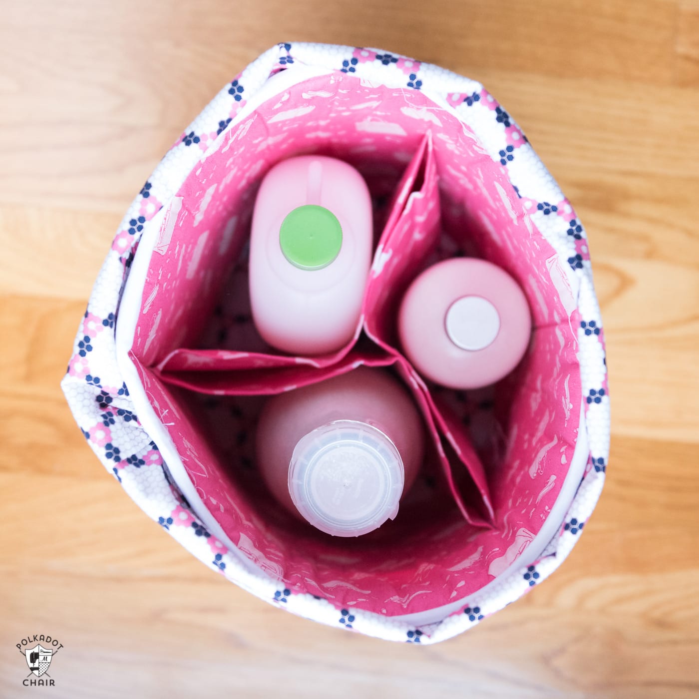 Learn how to make fabric storage bins with this sewing pattern. Round padded storage bins, great for organization projects! #fabricbins #fabricstorage #fabricbasket #sewingpattern #DIYBasket 