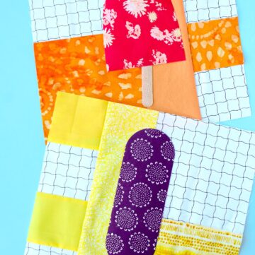 Popsicle Quilt Block Pattern