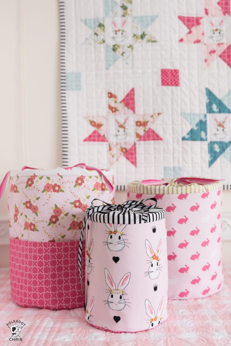 12+ Easter Basket Sewing Patterns - The Polka Dot Chair