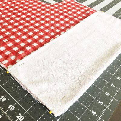 how to make a pocket at the bottom of the apron