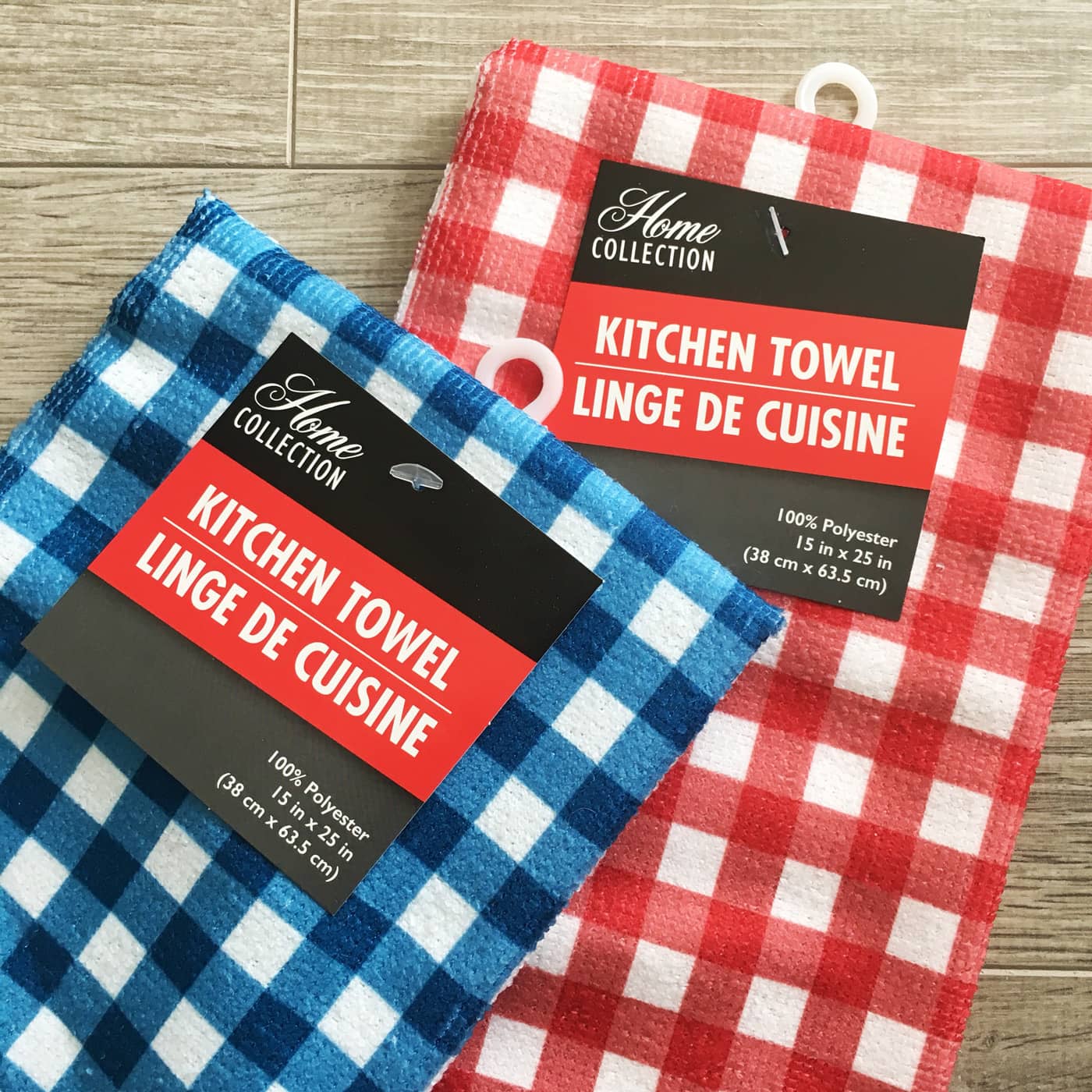 Dish towels used to create kids bbq apron