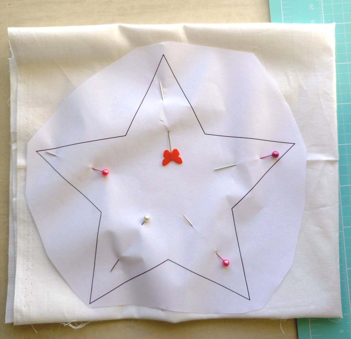 Chenille Star Banner Sewing Tutorial, a free 4th of July Craft idea, makes such a cute fourth of July decoration! #4thofjuly #4thofjulycrafts #4thofjulysewing #smallsewingproject 