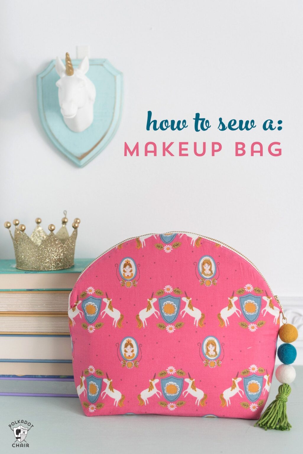 Learn How to Sew a Makeup Bag, the Polka Dot Chair