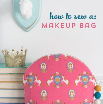 makeup bag on a table