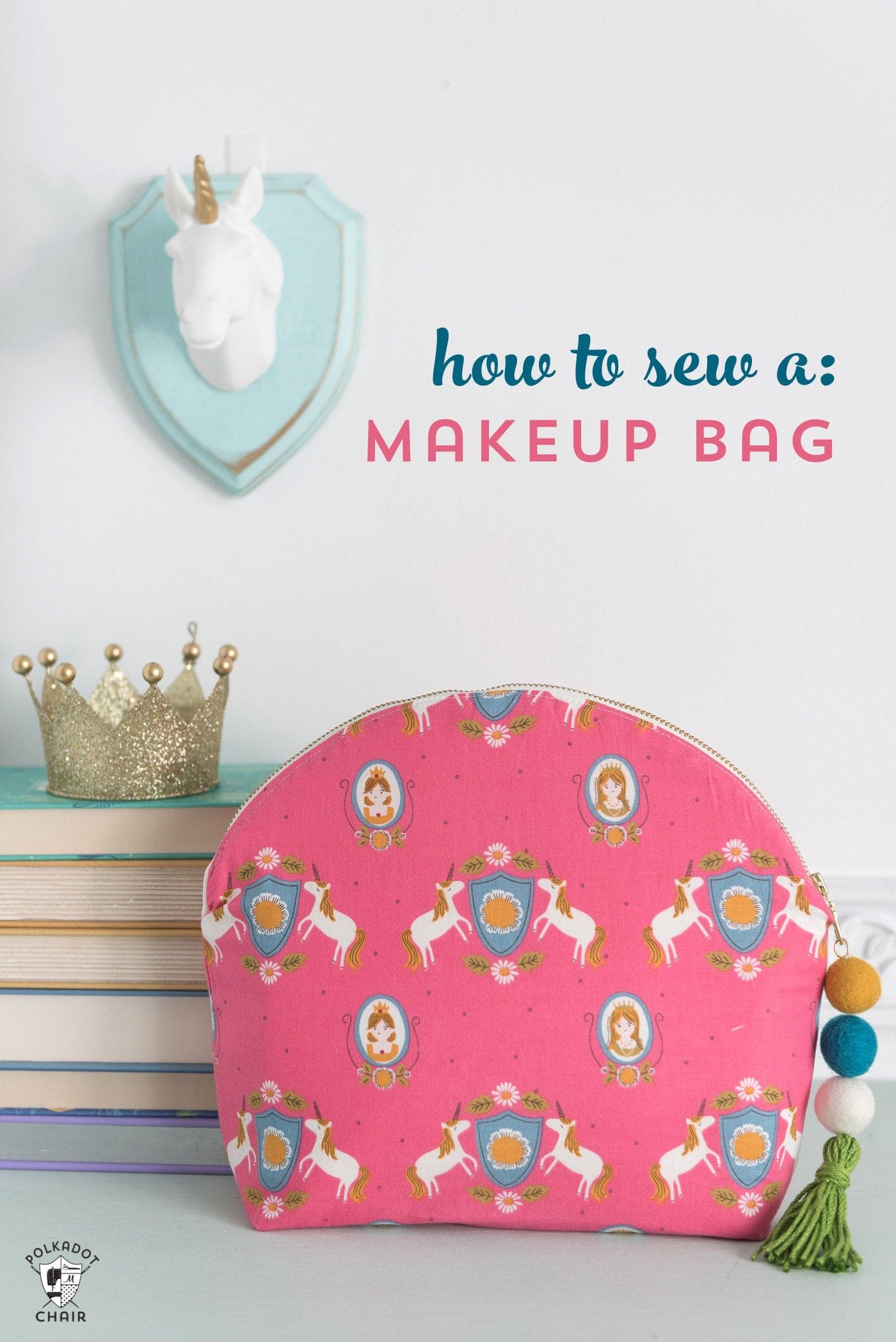 Fabric Drawstring Makeup Bag Free Sewing Pattern