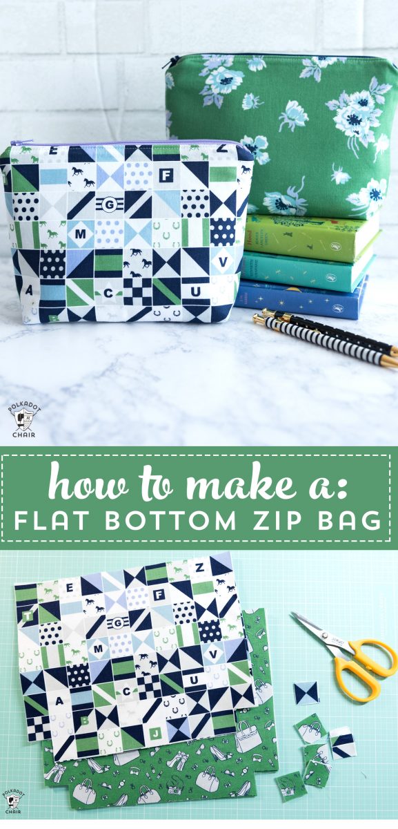 title image for zipper pouch tutorial