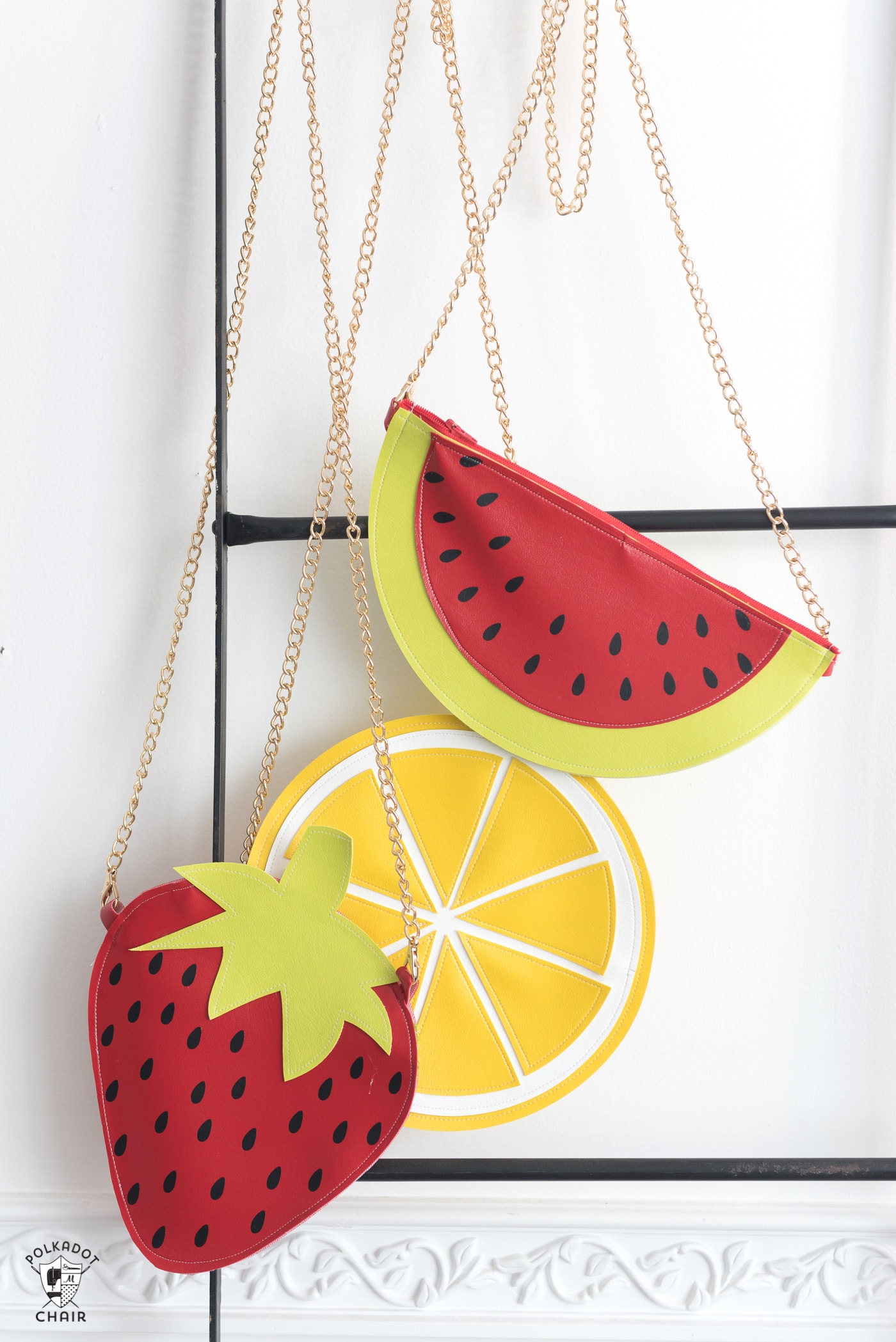 DIY Fruit Crossbody Bag Patterns, a Cricut Maker Project