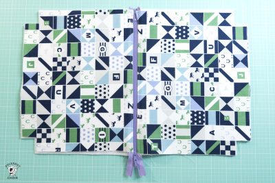 zipper pinned to fabric piece