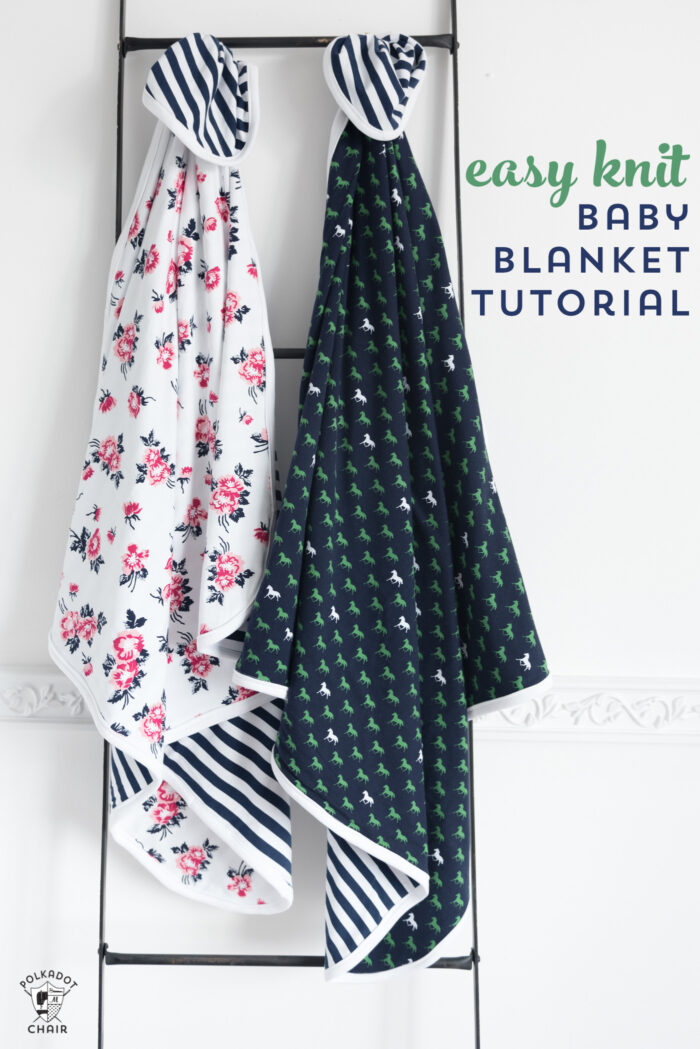 How to Make a Baby Blanket with Knit Fabric
