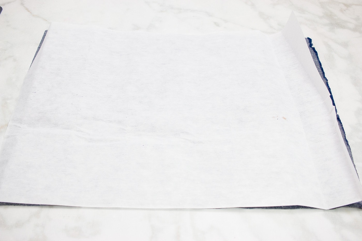 supplies for placemat on white background