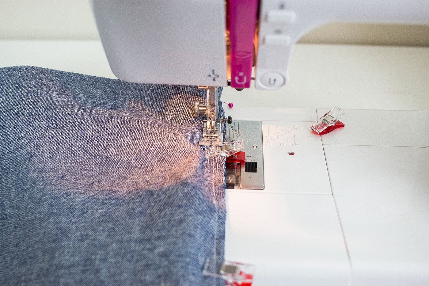 supplies for placemat on white background