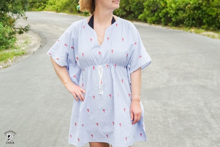 Simple to Sew Swimsuit CoverUp Pattern The Polka Dot Chair