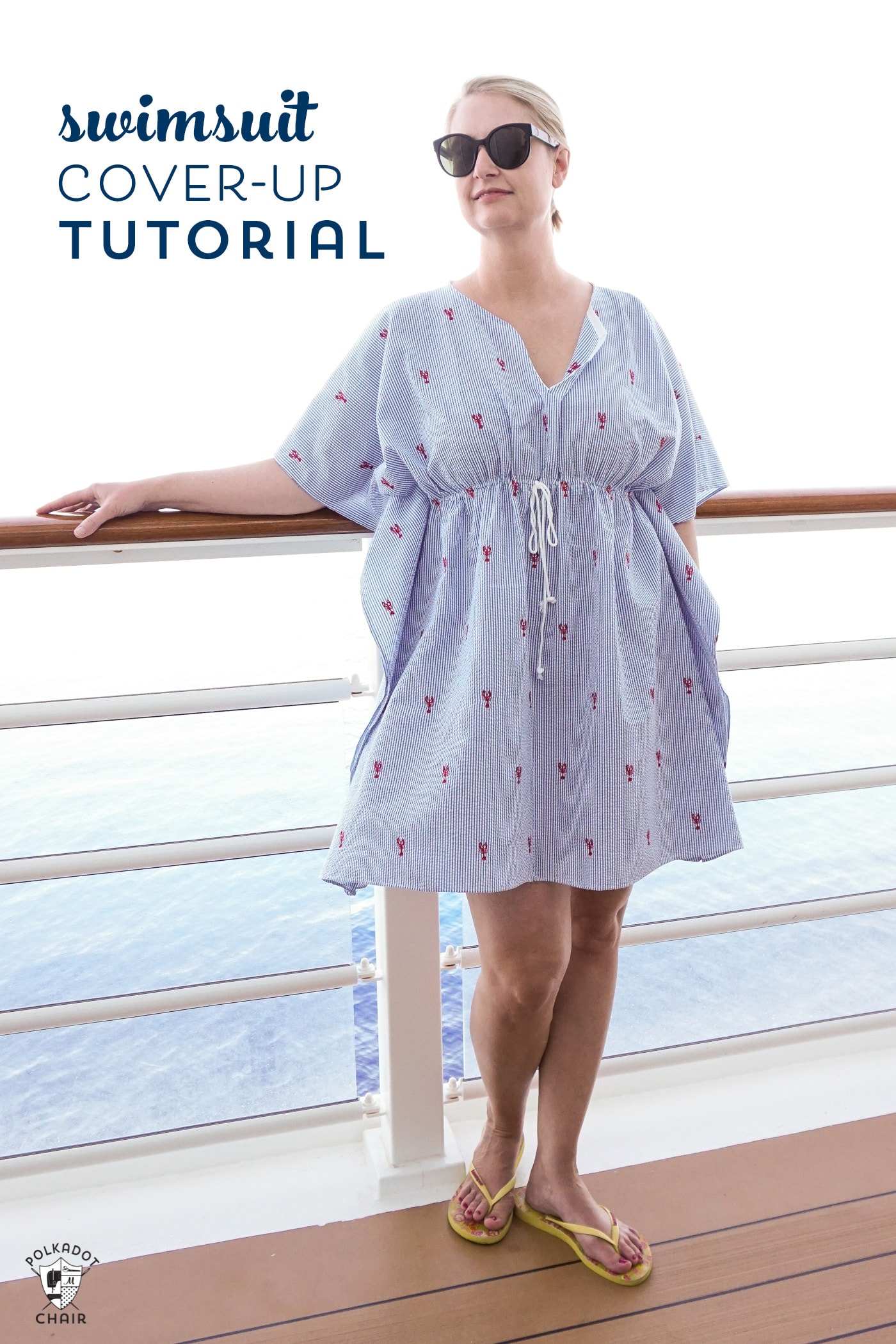 Simple to Sew Swimsuit Cover-Up Pattern - The Polka Dot Chair