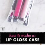 lip gloss pouch on marble tabletop