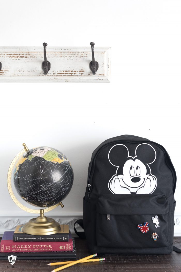Custom Backpack on white wall