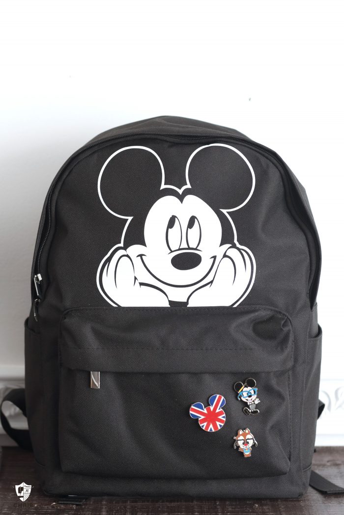 Custom Backpack on white wall