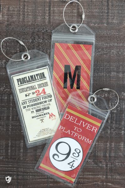 Harry Potter Printable Luggage Tags - The Polka Dot Chair