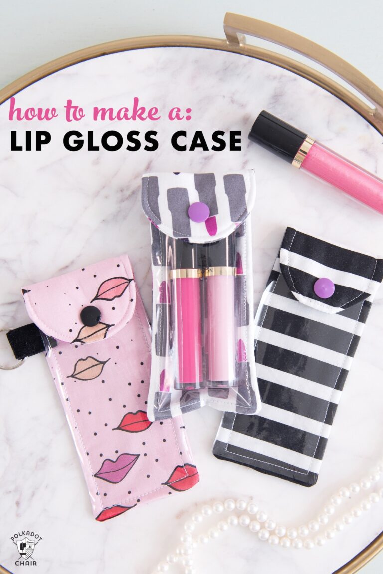 How to Make A Lip Gloss Pouch